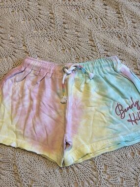 Ocean Drive Pastel Tie-Dye Girls Shorts — Pink, Mint, Yellow